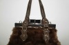 2012 hot sale designer imitation wool handbag