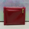 2012 hot sale designer patent leather red ladies beautiful wallets