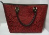 2012 hot sale fashion red LEOPARD beauty lady handbag