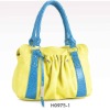 2012 hot sale fashion wowen lady handbag with wowen strap