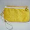 2012 hot sale fashional design good quality color yellow cosmetic bag