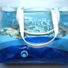 2012 hot sale latest fashional colorful clear summer beach big PVC bag