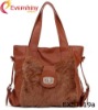 2012 hot sale nice mature women casual handbag with fur front