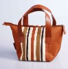 2012 hot sale special design brown leather bag handbag