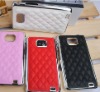 2012 hot sales sheep leather luxury case leather case for samsung galaxy s2 i9100 with retail gift packing