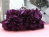 2012 hot style of silk flower evening purse frame bag