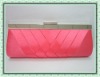 2012 ladies Trendy Stria Satin Evening Clutch Purse