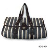 2012 ladies china duffel straw bags leather handle