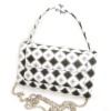 2012 ladies fashion mini chequered leather tote bag