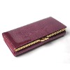 2012 ladies leather wallet with water wave purse