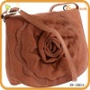 2012 ladies trendy flower messenger bag with cross-body strap