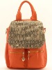 2012 lady's fancy monogramme PU handbag