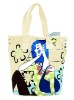 2012 latest design canvas shopping bag(K-S0046)