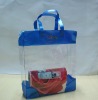 2012 latest design clear pvc zipper tote bags