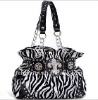 2012 latest fashion designer handbag with animal print