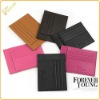 2012 latest leather colourful card holder