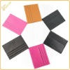 2012 latest leather colourful card holder