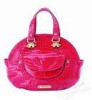 2012 latest style red colour top quality PU ladies handbags