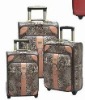 2012 leopard PU leather excellent quality inside trolley travel bag