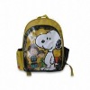 2012 lovely snoopy medium School Bags with Side Pockets