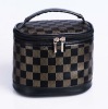 2012 most fashion black cosmetic bags with compartments