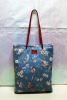 2012 most fashion good quality flower print beautiful ladies handbags