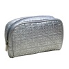 2012 most fashion shiny silver make up bags