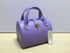 2012 most fashional designer purple pu leather tote bag