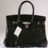 2012 most hot sale fashional design black famous brand name lady handbag