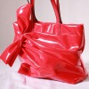 2012 most hot sale fashional design red lady sweet handbag