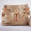 2012 most special big popular camel tassels brand handbag