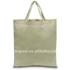 2012 natural Cotton Shopper Bag with long handles