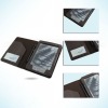 2012 new For kindle black leather cover case with snake line with card room and pen holder