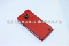 2012 new Hot selling real Genuine flip leather case for Samsung Galaxy Note GT-N700 i9100 pink black red white color availabled