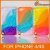 2012 new arrival Three Colors Removable Clear Case for iphone 4 4s &LF-0608