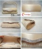 2012 new arrival beaed evening satin clutch
