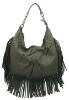 2012 new arrival tassel leather hand bag