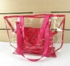 2012 new arrival wholesale beach bags with inner pouch