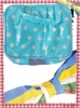 2012 new design dot print cotton laminated with PVC cosmetic bag for ladies