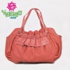 2012 new fashion design ruffel PU lady handbag