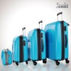 2012 new fashion pure PC trolley luggage bag