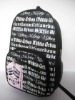 2012 new fashion style 600D polyester school backpack