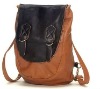 2012 new fashion style item brown pu leather backpack