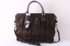 2012 new handbags,coffee color,Fold nylon with leather, Messenger bag handbag,women ladies handbag,Brand bags