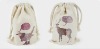 2012 new item animal pattern reasonable mobile phone cotton bag