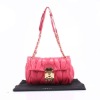 2012 new leather Chain handbag,Fold sheepskin,shoulder messenger bags,top brand in ladies bags,Lock hasp,2028 rose,small bag