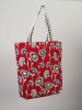 2012 new material laminated full color canvas women bag