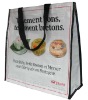 2012 new pp woven reusable zipper shopping bag