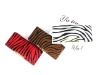 2012 new stripe genuine leather wallet