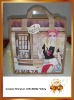 2012 new style fashion pink cartoon film advertise zipper bag